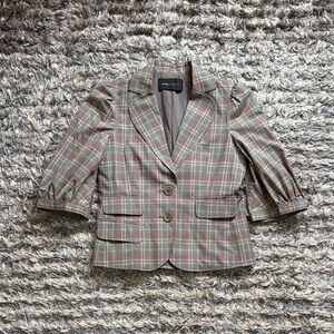 BCBGMaxAzria Women's Plaid Blazer